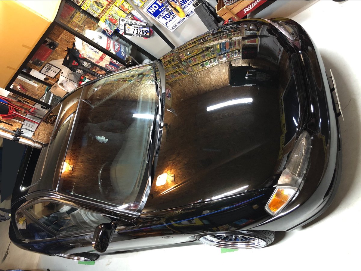 1low_so's tweet image. テロテロWAX仕上げのフルコース洗車🧼✨
フルコースは年に1-2回になったな…
#三菱ミラージュ
#MITSUBISHIMIRAGE
#MIRAGEcoupe