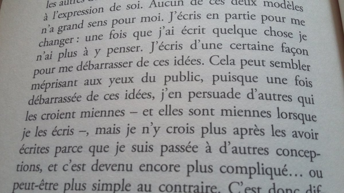 SchnockRevue's tweet image. Possible définition de l'écriture : "écrire pour se débarrasser".
Susan Sonntag, "Tout et rien d'autre"
#vendredilecture #alicter