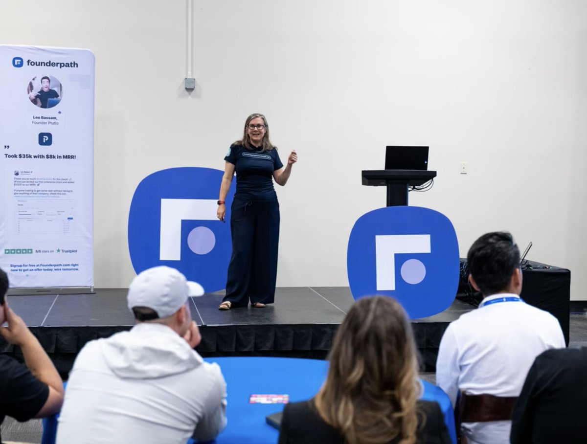 This week I shared <a href="/YouCanBookMe/">YouCanBookMe</a>  bootstrapping / $5m journey at <a href="/saastr/">SaaStr.ai</a> on the bootstrap stage with <a href="/NathanLatka/">Nathan Latka</a> 

DM / Follow me + I'll send you my Bootstrapping Manual - it sets out what you need to think about to build a company like mine - product, people, risk and reward