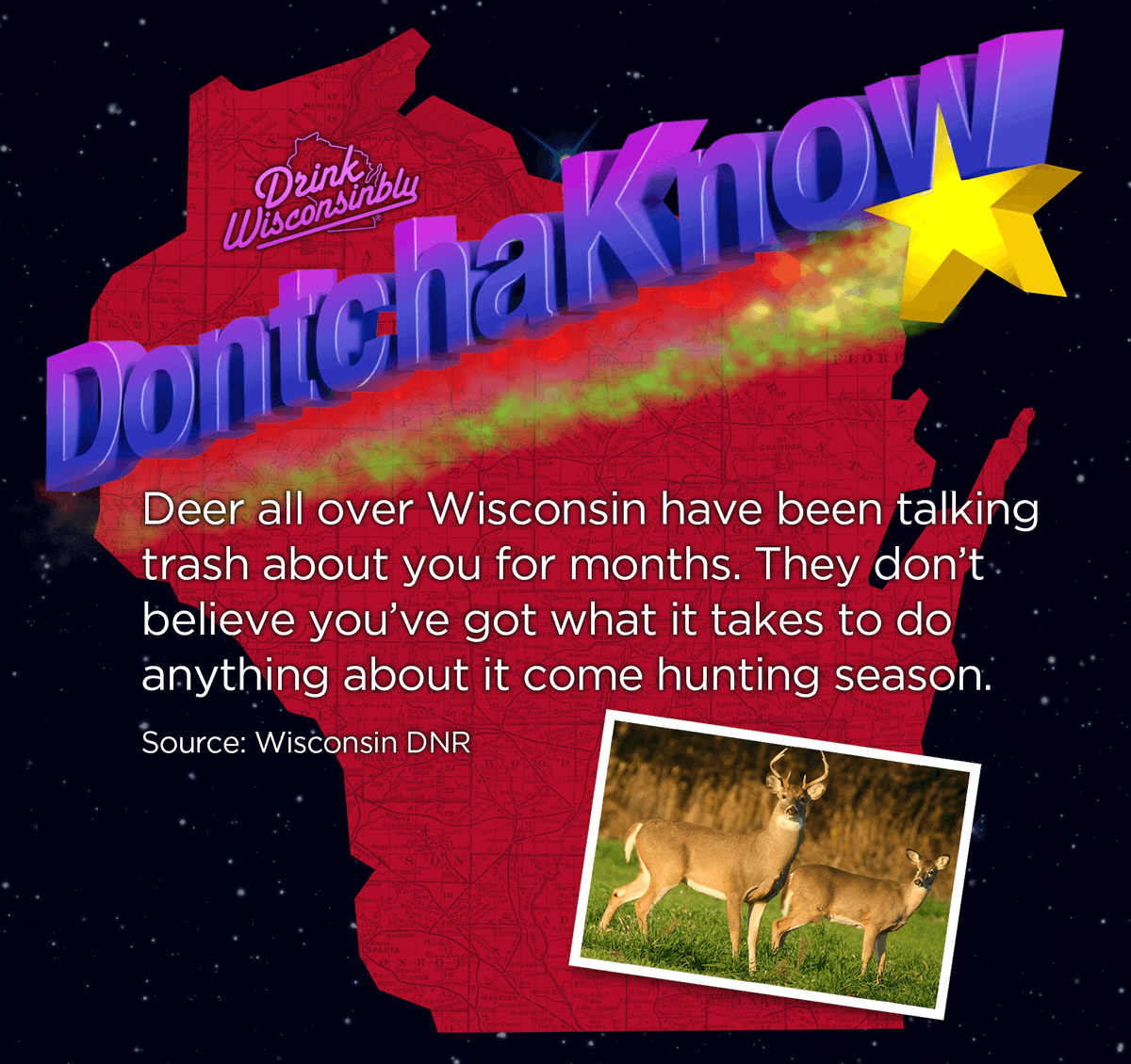 DrinkWi's tweet photo. #DontchaKnow #FridayFunFact #ThinkWisconsinbly #HuntWisconsinbly🦌 https://t.co/8TyS70dq9q