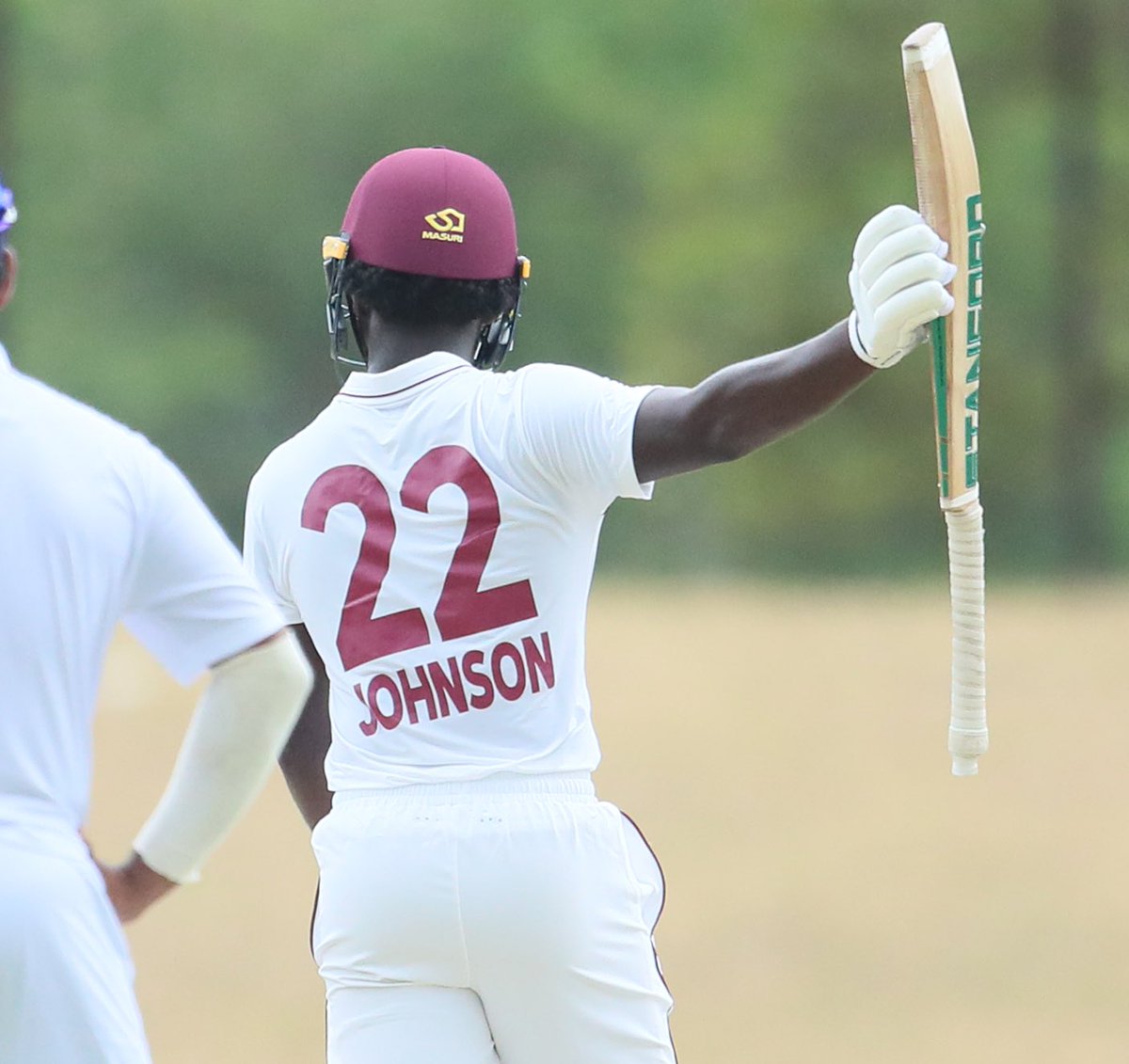Young Jordan Johnson continues to shine, scoring a brilliant century (149) against SriLankaU19 in the ongoing Youth Test Match. 
Pic via @windiescricket 
#Ggsmsports #JordanJohnson #WIU19 #Windies #Youth #Jamaica  #Cricket #cricketlovers #Testcricket #WestIndies #SriLanka