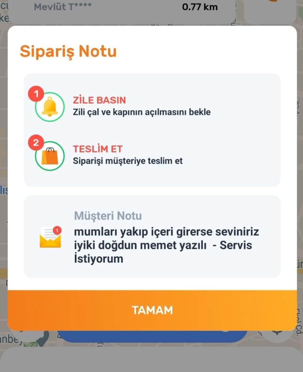 Trendyol Go’da bir müşterinin kuryeden istekleri sosyal medyada gündem oldu.