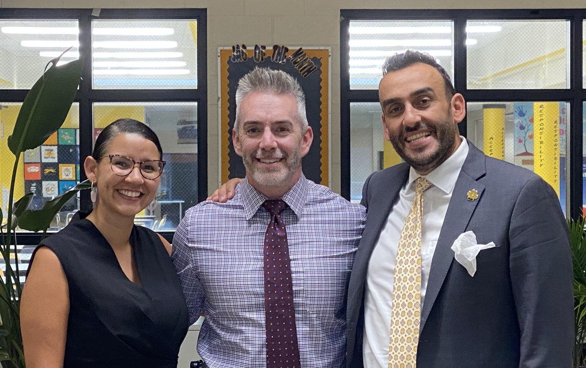Welcome Back JAGS!  First day @GMS 2023-24 went perfectly! GOOOJAGS! Check out our ADMIN team &amp; other smiling faces! <a href="/JonDauber/">Jon Dauber</a> <a href="/MrMalakates/">Evangelos Malakates</a> <a href="/jmbowes/">Janet Bowes</a> #wwprsd <a href="/WWP_Schools/">WW-P School District</a> <a href="/TGMSJags/">Thomas Grover Middle School</a>