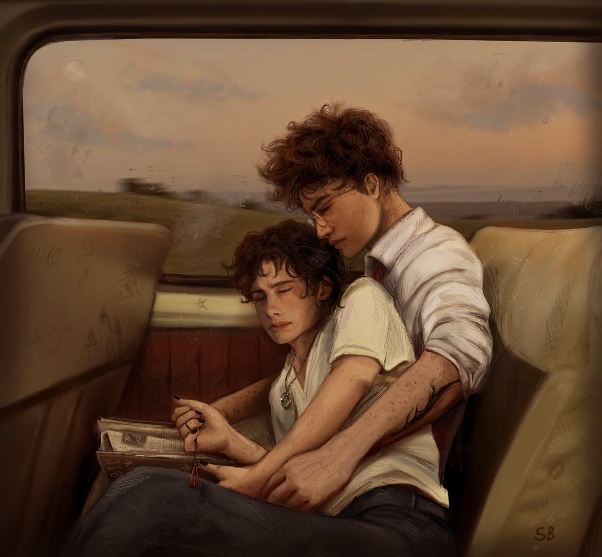 sybillgray's tweet image. How to never stop being sad, Jegulus Piece by me.