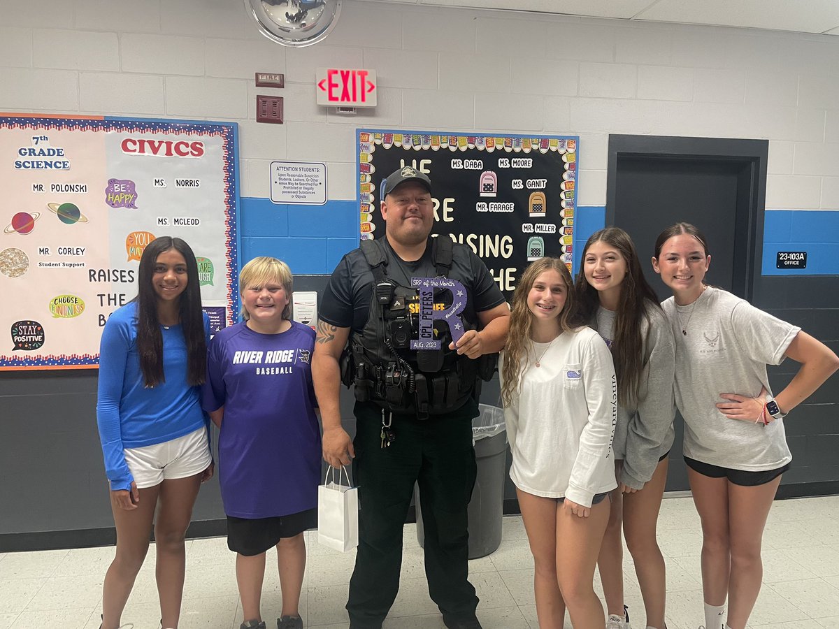 Congratulations to Mr. Zampella &amp; Corporal Peters! They are <a href="/RRMSRoyalKnight/">RRMS</a> Teacher and SRP of the Month for August as voted by the RRMS student body! Way to RAISE THE BAR! #studentvoice #WeAreRoyal
