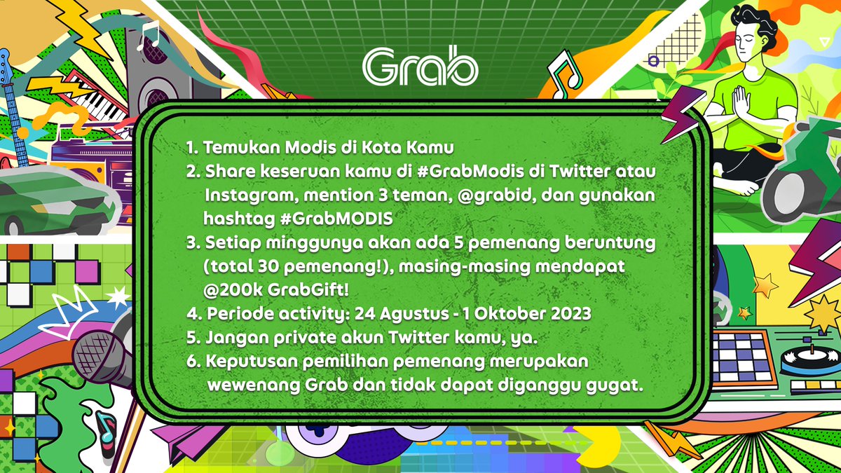 GrabID's tweet photo. Mimin mau share keseruan GrabModis Mobil Disko(n) minggu kemarin ๐
Keseruan poundfit di CFD Bekasi & DJ DโJalan di Kota Tua, rameee banget ๐ง
Nah kalo liat & ketemu GrabModis di jalan jangan lupa foto & share di instagram atau twitter buat ikutan Photo Challenge #GrabModis ๐ https://t.co/kkClF1jpW9