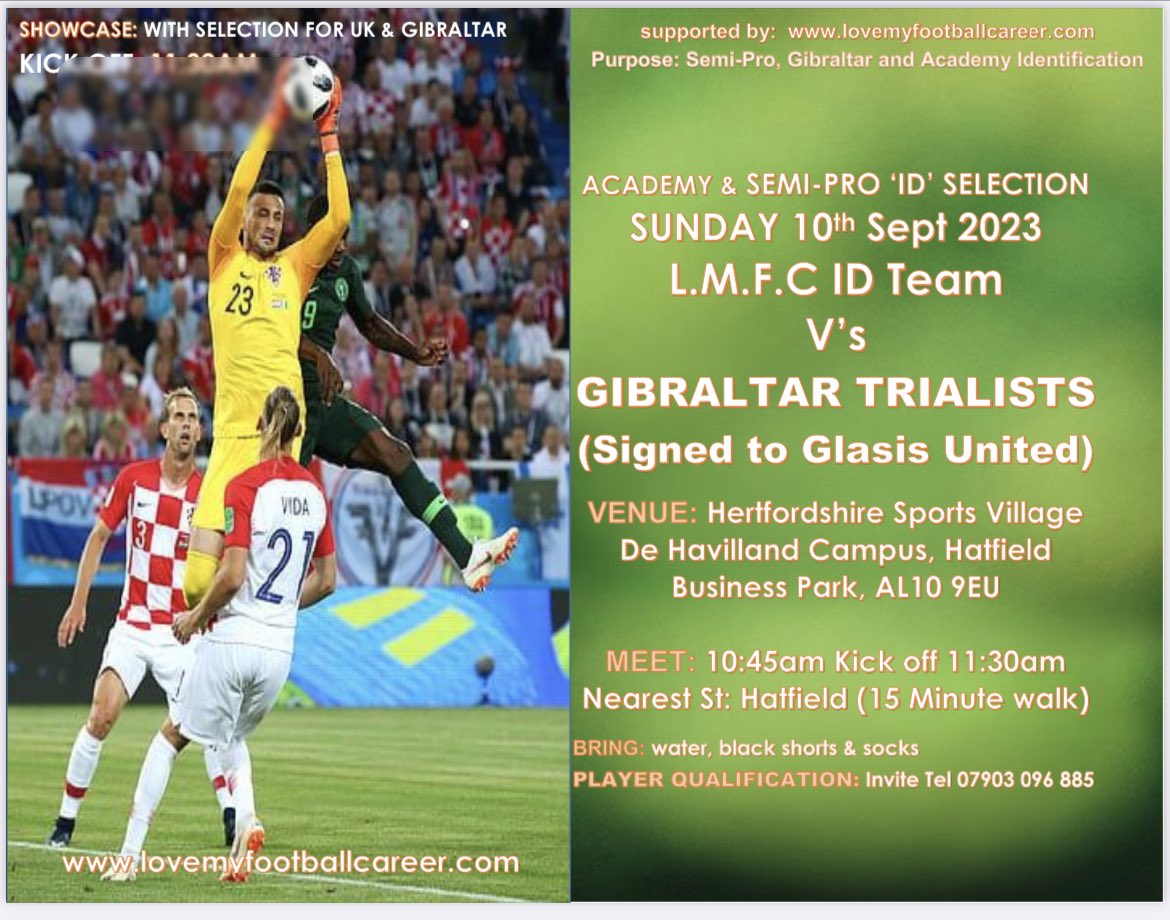 Where do you find players and how do players find clubs. just placed a whole team of semi pros into the Gibraltar premier league. With Several EPL academies &amp; a host of semi pro clubs working with us a smart player/scout needs to be at Hertfordshire Sports Village on Sunday
