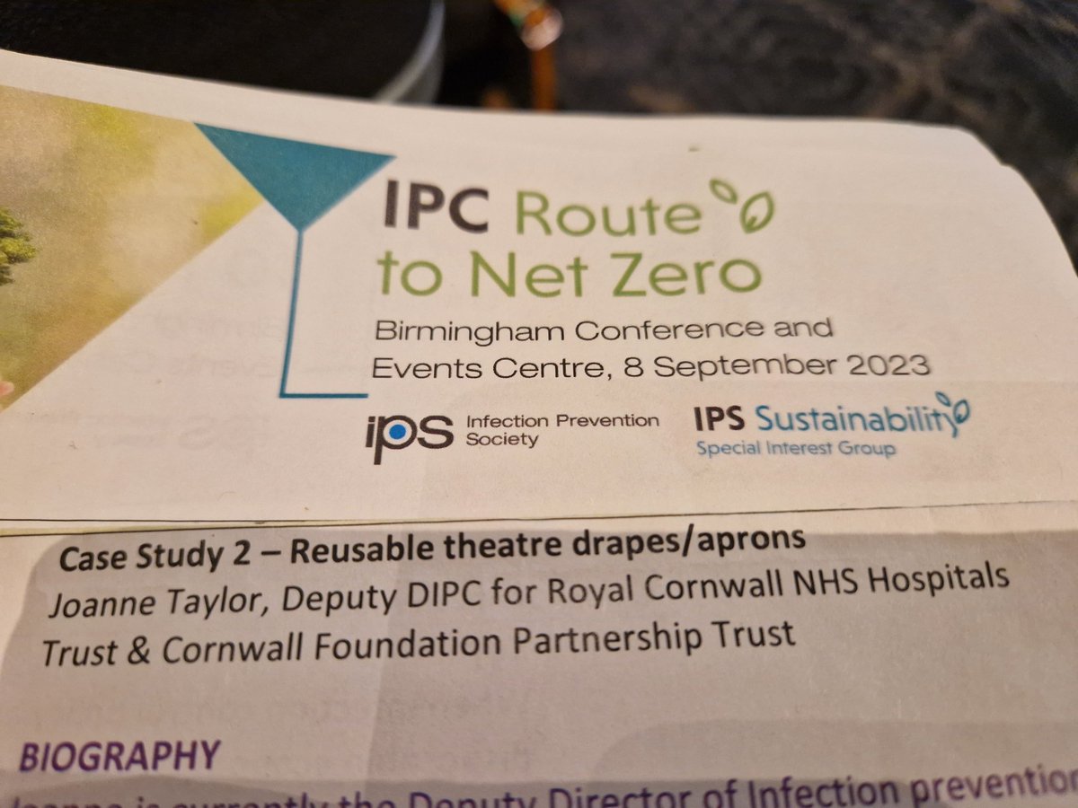 Proud to have shared part of our sustainability journey today at the net zero conference in Birmingham and coming back with more ideas for us to become more sustainable @Rozdavies3 @LouiseD999 @frazerunderwood @kimvon_o @IPS_Infection #IPCNETZERO