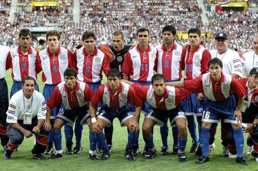 90sfootball's tweet photo. Paraguay, France '98. https://t.co/JMXYYXkNSR