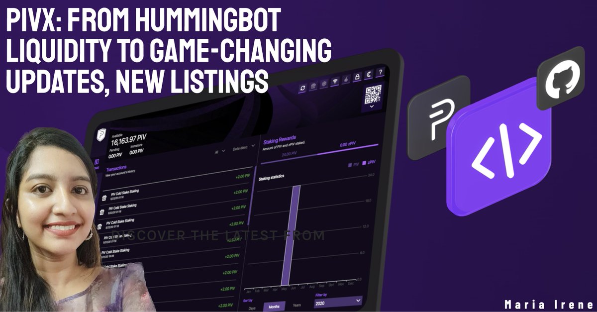 📺👉youtu.be/8nhGibZE9cI

#PIVX #CryptoNews #Cryptocurrency #Blockchain #NFTs #zkSNARKS  #MyPIVXWallet #LiquidityMining #PrivacyCoins #ChangeHero #LBank  #CommunityDriven #SuperApp #Web3 @_PIVX @_PIVX @JSKitteh