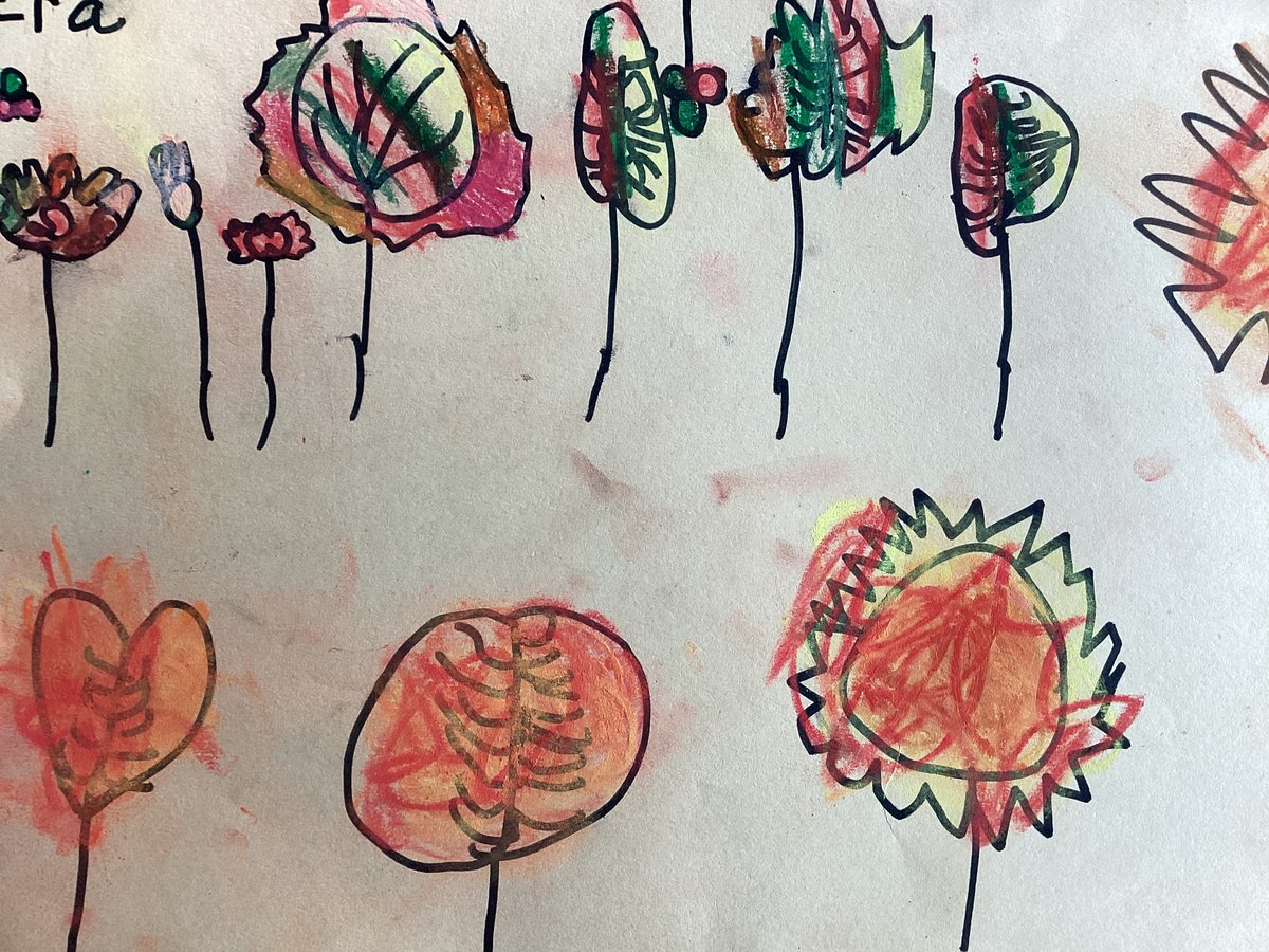 Yesterday we collected leaves and then used them to draw, create colour patterns using autumn colours and we also looked at texture by using a variety of materials to colour with. <a href="/FernieleaSchool/">Fernielea School</a>