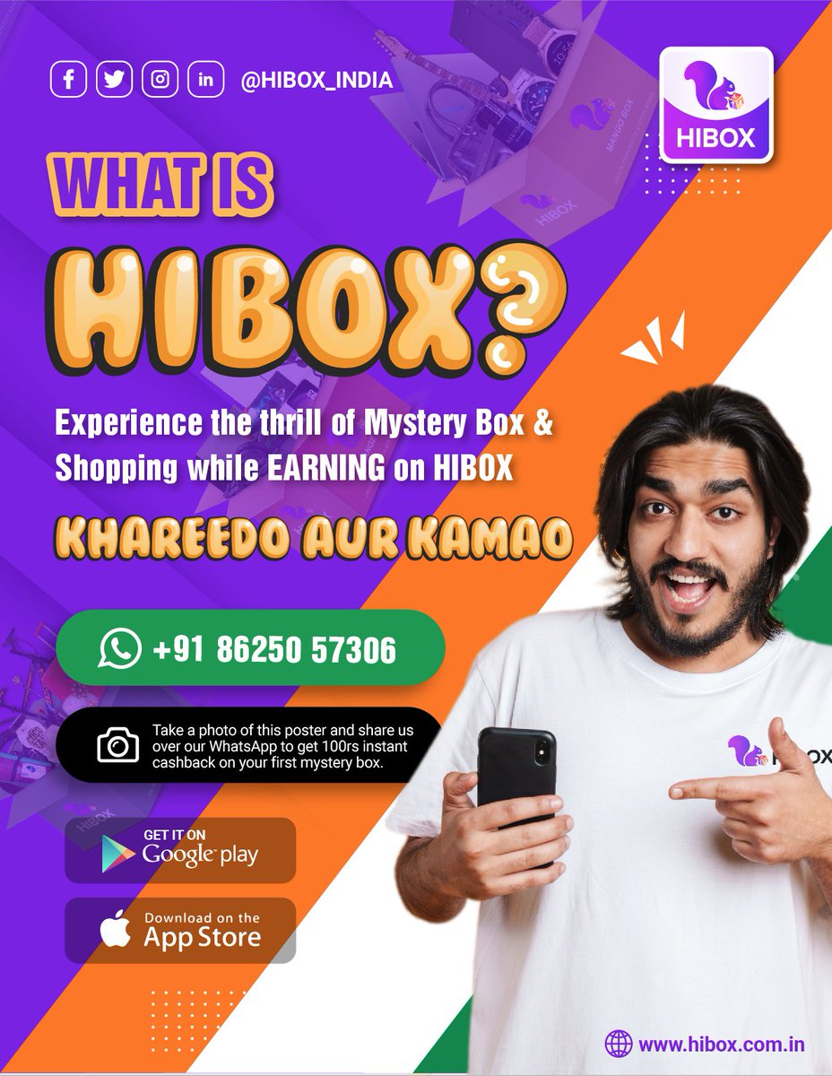 ✅Youtube Page Url:youtube.com/channel/UC-rUA…
🌐Website:hibox.com.in
✅Facebook Page Url  facebook.com/profile.php?id…

#HIBOX #HIBOXMysteryBox #HIBOXStore #HIBOXFunEcommerce #HIBOXInnovativeEcommercePlatform #Personalizedblindboxcustomization
