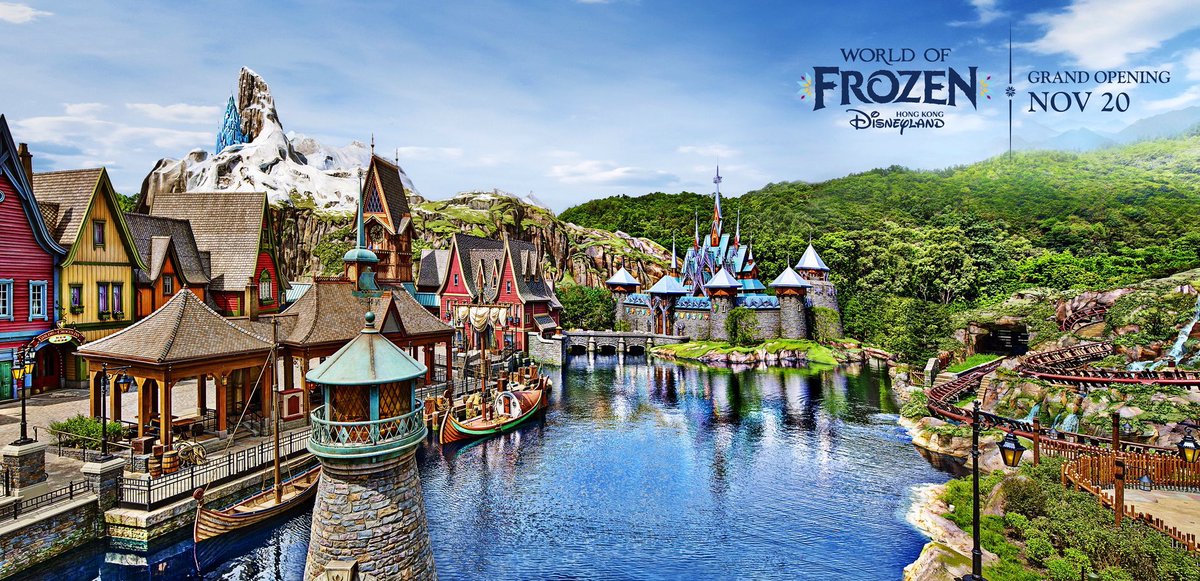 ScottGustin's tweet photo. “World of Frozen” at Hong Kong Disneyland officially opens on November 20. https://t.co/OzQFuIjQL7