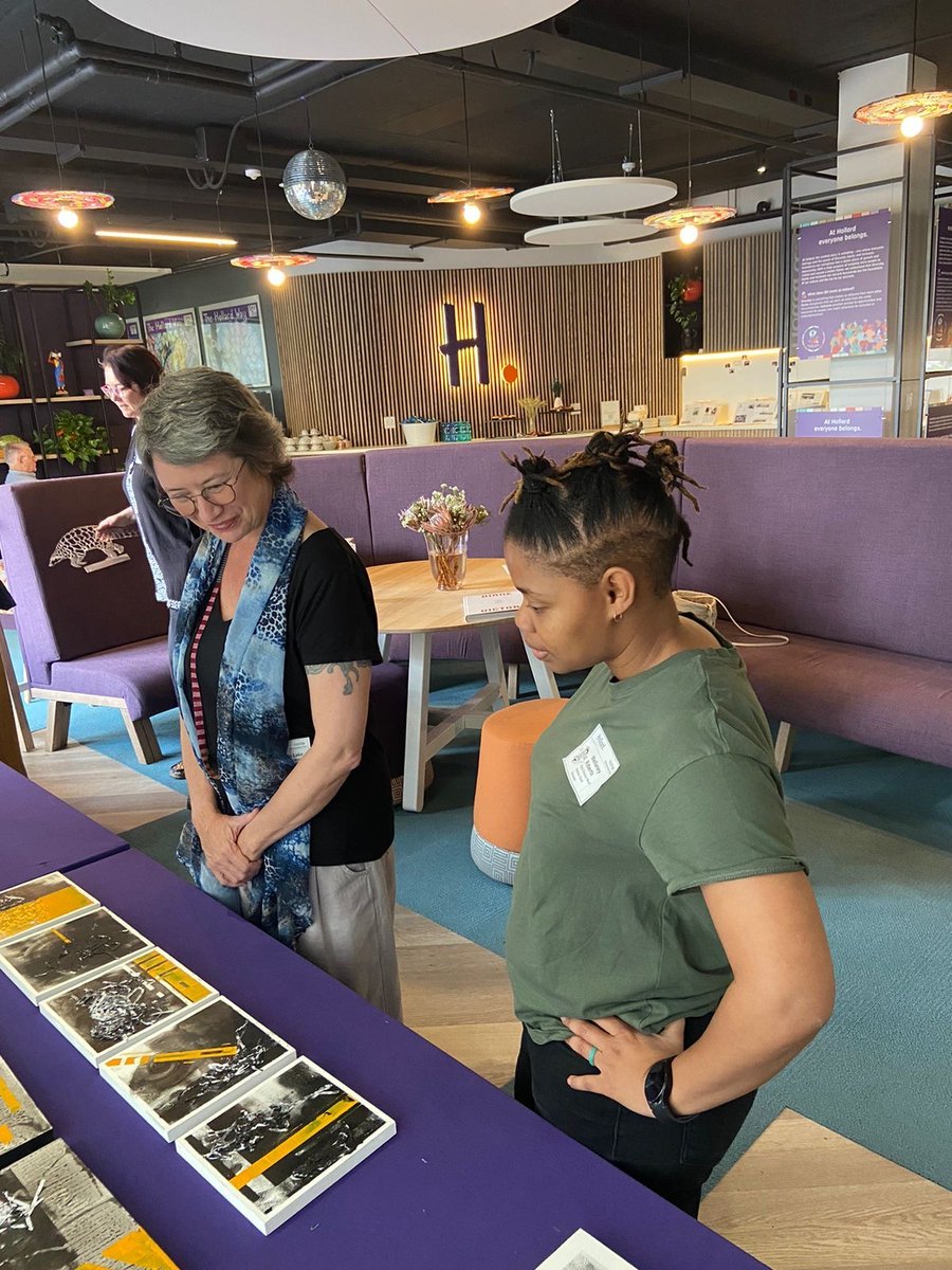 Hollard's tweet photo. Words and images cannot capture the creativity at play during our Creative Block Day at the Hollard campus today. We immersed ourselves in the spirit of partnership, invigorated by our purpose to create and ensure #BetterFutures for all.
#CreativeBlock #PartnersForGood #ArtAtWork https://t.co/Qd8iwlTsKG
