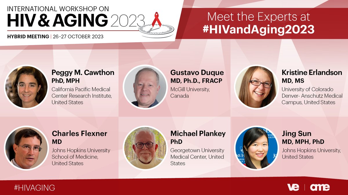 Join us for the hybrid #HIVandAging2023 workshop! Learn from global experts as they share cutting-edge insights and experiences in the field of #HIV and aging. Pose questions and connect with experts alike as they delve into the latest updates. >> bit.ly/3NGAWNM