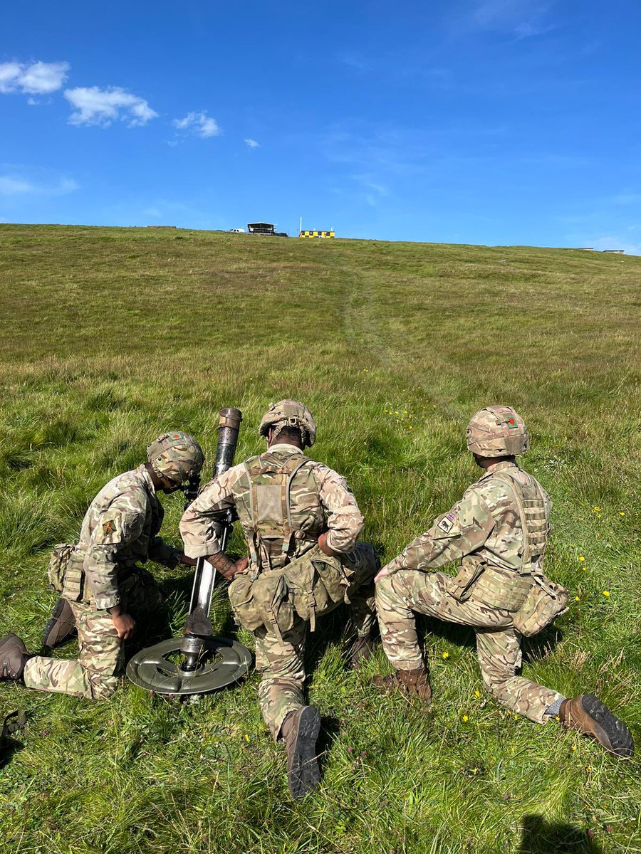 3SCOTS_CO's tweet photo. This week the Mortar Platoon have been away refreshing their skills and drills. On this morning’s PT session they were joined by one of the locals. Can anyone guess where they are? 🔻🏴󠁧󠁢󠁳󠁣󠁴󠁿🔻🦌 🔻 https://t.co/m0ICo5QPzf