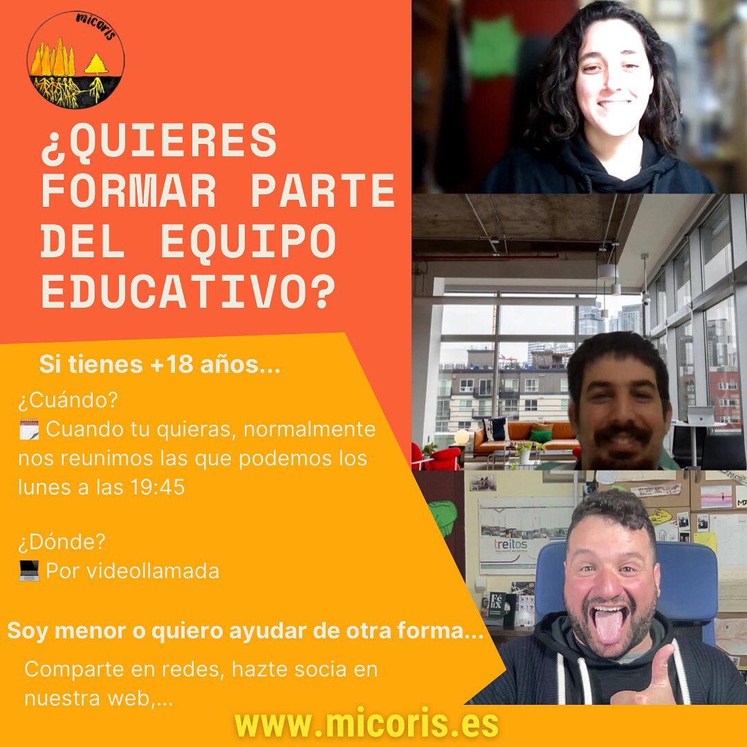 somosmicoris's tweet photo. 👥 ¡Únete a nuestro equipo educativo!

🙌 Si eres +18 puedes unirte a nosotras como equipo educativo

Para ser más, hacer más, y ayudar más a más jóvenes a menudo perdidos y deseos de encontrar una comunidad como la nuestra 🫂 https://t.co/5cprkXCqHD
