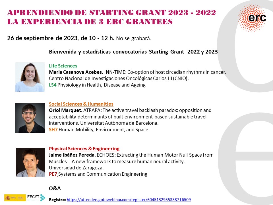 🌟Nuestro investigador @OriolMarquet, galardonado recientemente con una ayuda @ERC_Research Starting Grant, participa en este evento en el que explicará su experiencia en el proceso de obtención de la ayuda. #ERCStG 

 🗓️ 26/09 ⏰10h 👩‍💻

horizonteeuropa.es/webinar-iii-ap……