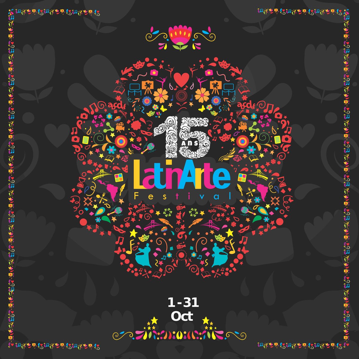 La quinceañera ha comenzado - Únete desde ya a esta celebración de los 15 años de LatinArte y celebra con nosotros el mes de la herencia Latinoamericana!

#latinarte #mesdelaherencialatinoamericana #artemontreal