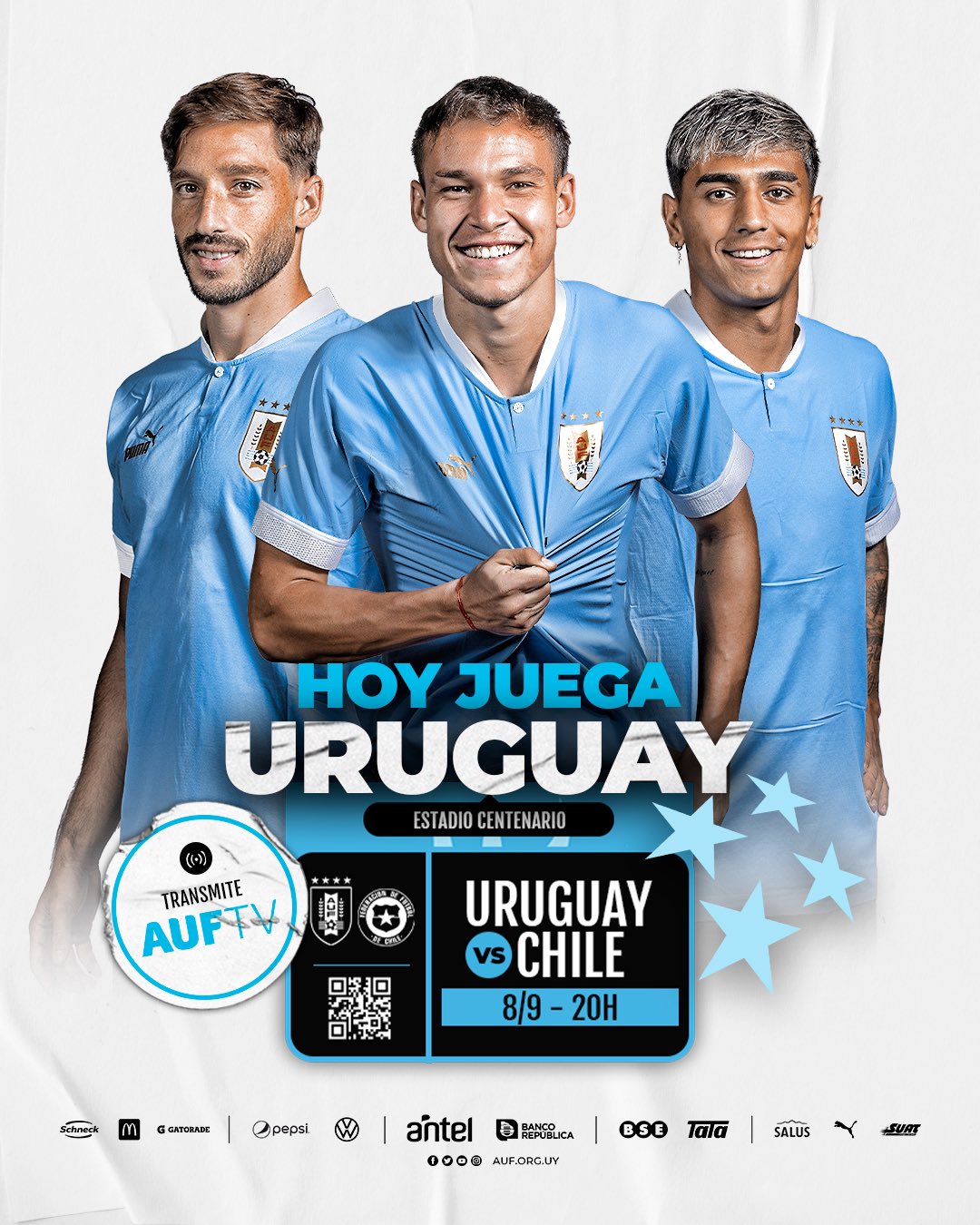 AUF - Selección Uruguaya de Fútbol - 🇺🇾 ¡𝙃𝙊𝙔 𝙅𝙐𝙀𝙂𝘼