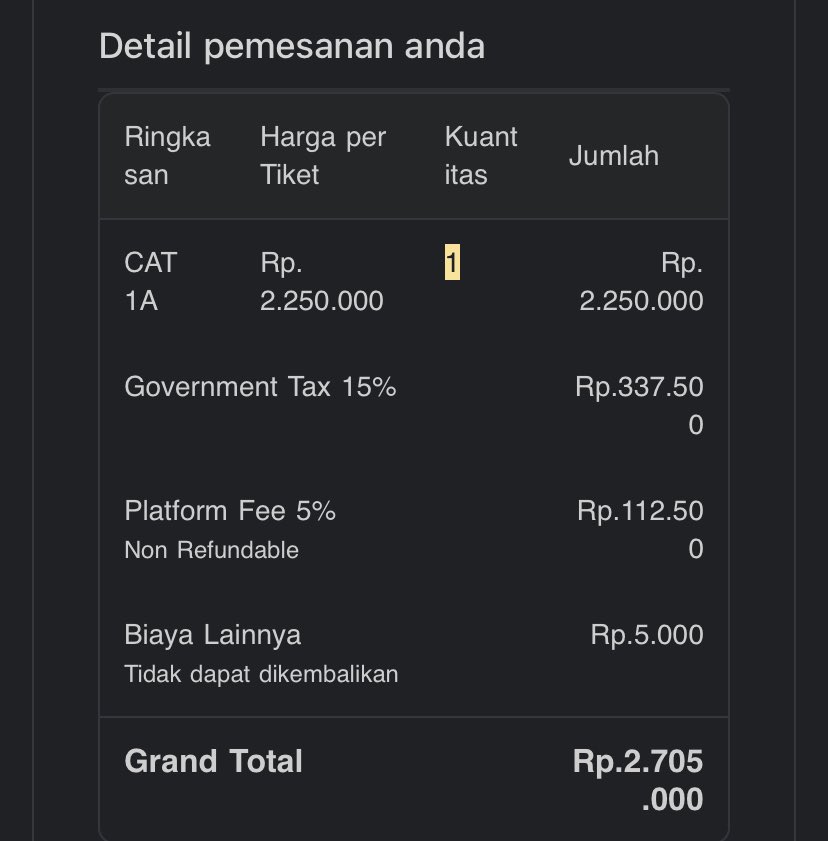 agilozp's tweet photo. WTS 1 tix one ok rock (oor) day 2 30 September 2023 at Beach City International Stadium Jakarta

Cat: 1A seat D-XX

COD venue langsung, atas nama pribadi langsung (no surat2 kuasa)

Underprice

Minat DM yaa

#ONEOKROCK 
#oneokrockjakarta
#oor2023 https://t.co/nrZO41ijQS