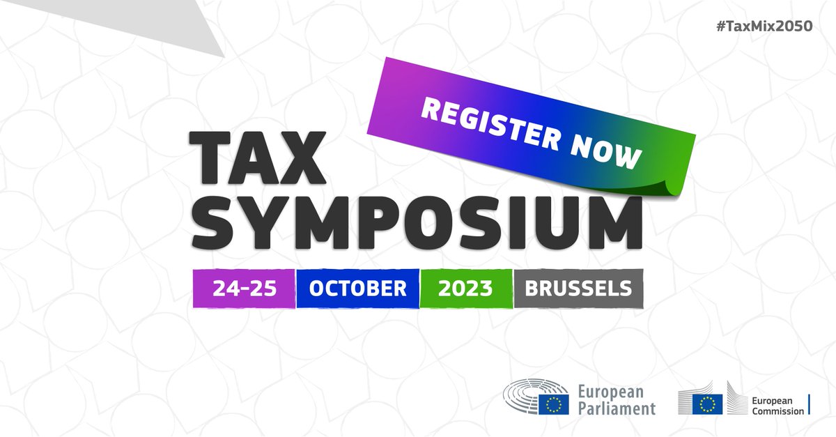 EU_Taxud's tweet photo. 📢The 2nd edition of the EU Tax Symposium is fast approaching, and registration is now open!

🙋‍♀️Don’t miss the chance to join the discussions on the Future of #taxation: challenges ahead &amp; changes needed.

Register now: https://t.co/5bZZdGjqBM

#TaxMix2050 https://t.co/93tjFIFWaO