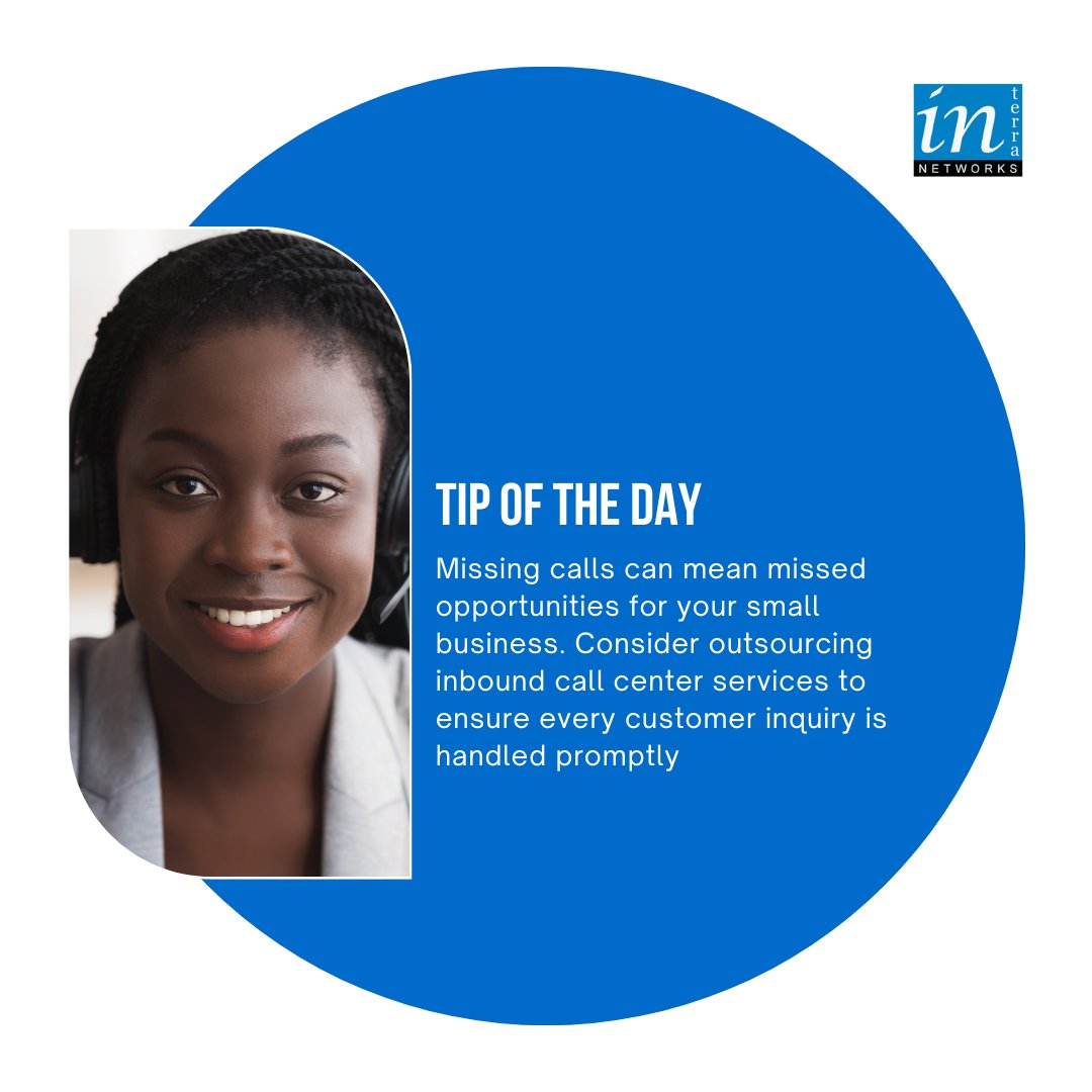 iNterra_NG's tweet image. Outsource your inbound call center services for prompt customer inquiry handling. 

Call us on 07004683772 to get started.

#smallbusiness #customerservice #inboundcall #inboundcallcenter #callcentreservices #outsourcedcallcentre #outsourcing #nigerianbusiness #nigerianbusinesses