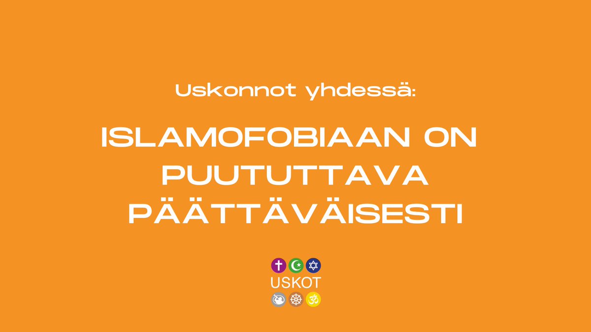 Hallituksen rasismitiedonantoon johtaneen keskustelun ytimessä oli #islamofobia. Tiedonanto ei mainitse konkreettisia toimia islamofobian vastustamiseksi. @USKOT_foorumi ilmaisee huolensa ilmiöstä ja peräänkuuluttaa toimia sen kitkemiseksi. Lue lisää: uskot.fi/?p=4362