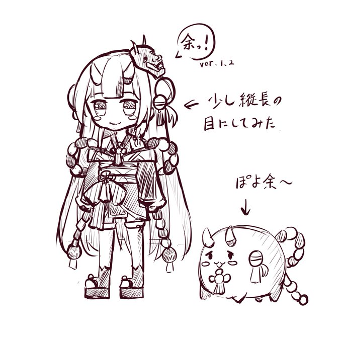 目を描くことにより可愛さUP!!
いっぽーさんありがとうございました! 