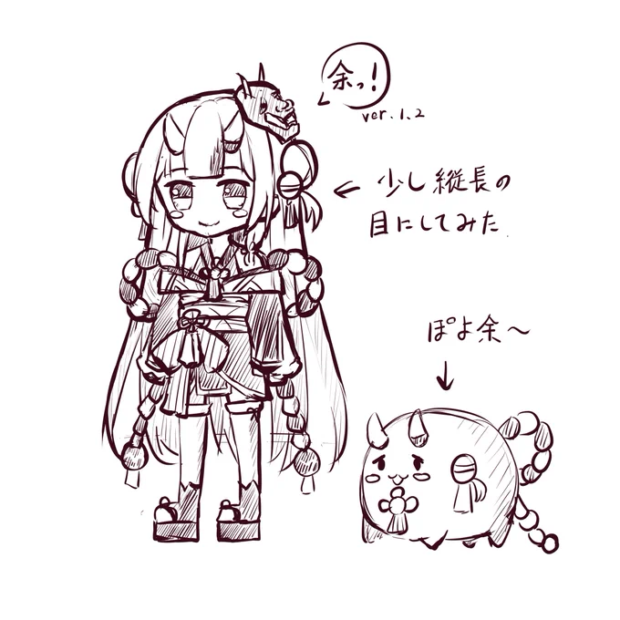 目を描くことにより可愛さUP!!
いっぽーさんありがとうございました! 