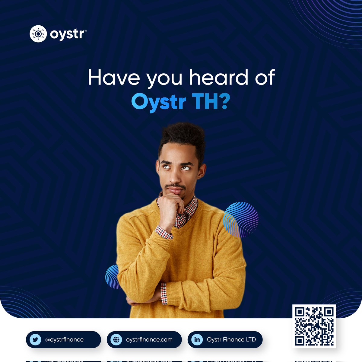 An alternative financial data platform that provides lenders with access to borrowers' transactions, savings history as well as telco and mobile money history to give lenders extra insights to make smart decisions.

#OystrTH  #creativity #lending #alternativelending