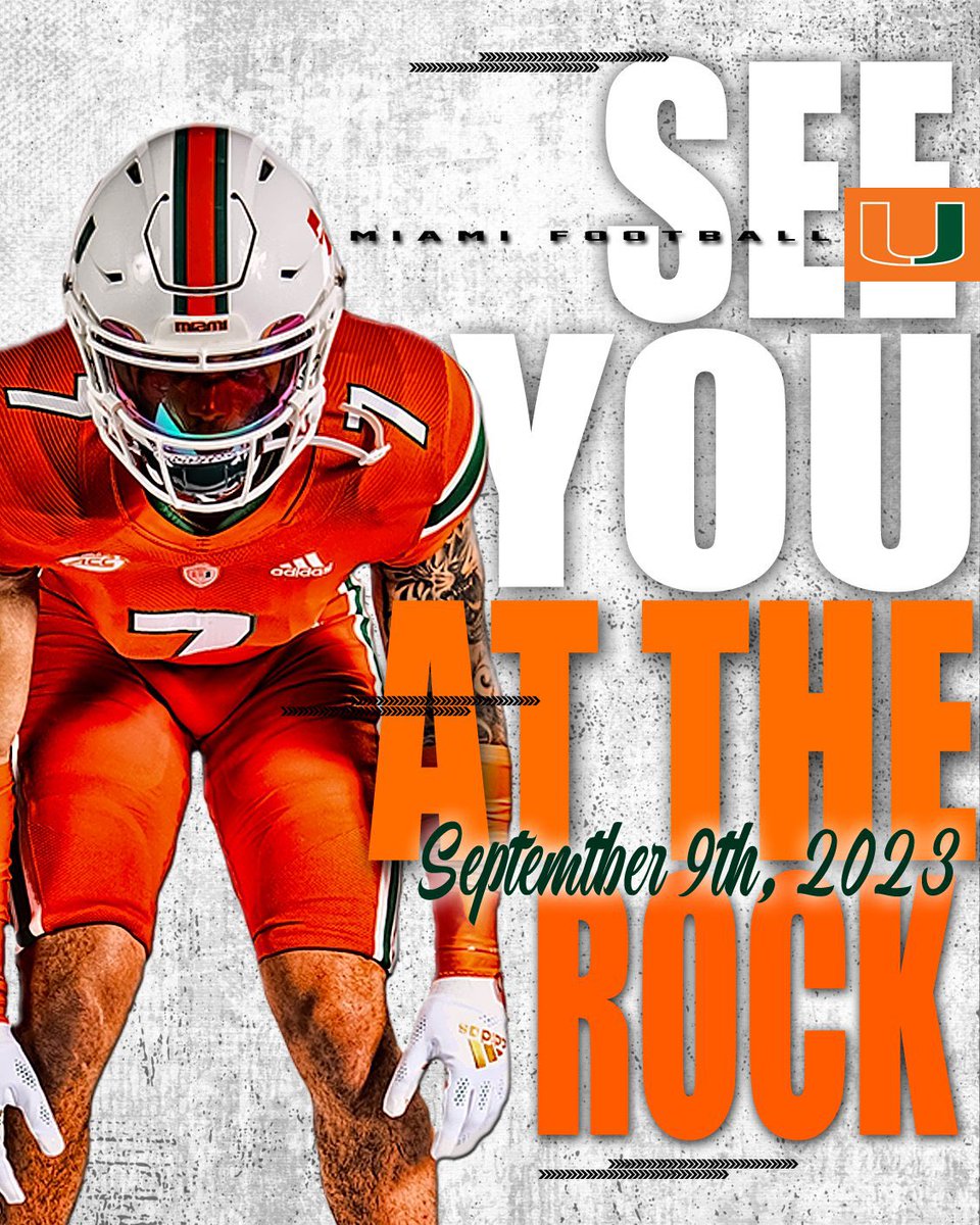 #CanesFamily See You At The Rock!

#PackTheRock @CanesFootball 
#BeatAggies