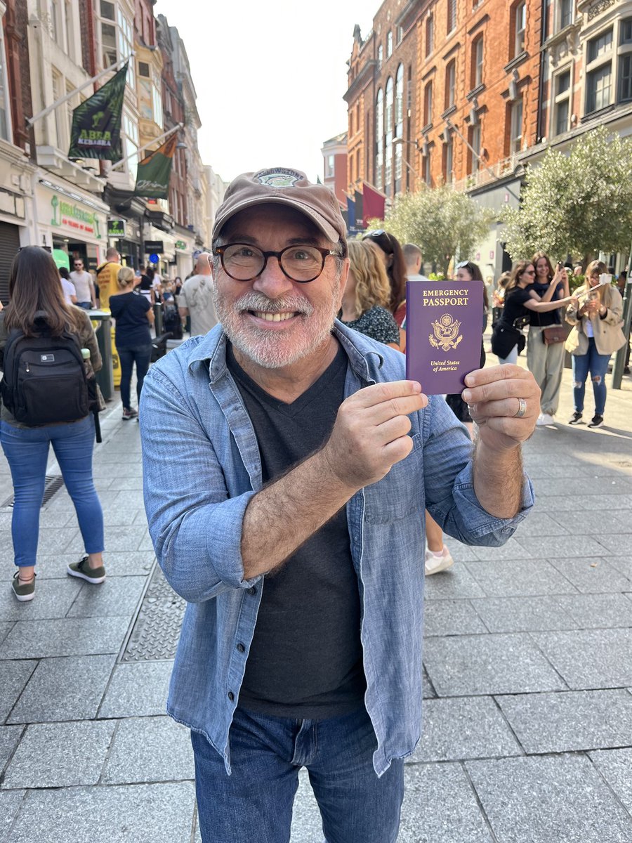 revmahoney's tweet photo. Thank God for the Irish! What the Italian government officials could have done for us in 15 minutes in Rome, Irish government officials and the American Embassy did for us in Dublin. My emergency passport! #GodIsGood #IrelandRocks #ProudToBeIrish https://t.co/DJESzdZWIS