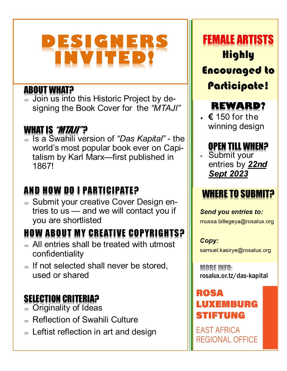 Are you a creative graphic designer or you know one? Then this one is for you! CREATE, MAKE HISTORY, WIN CASH!