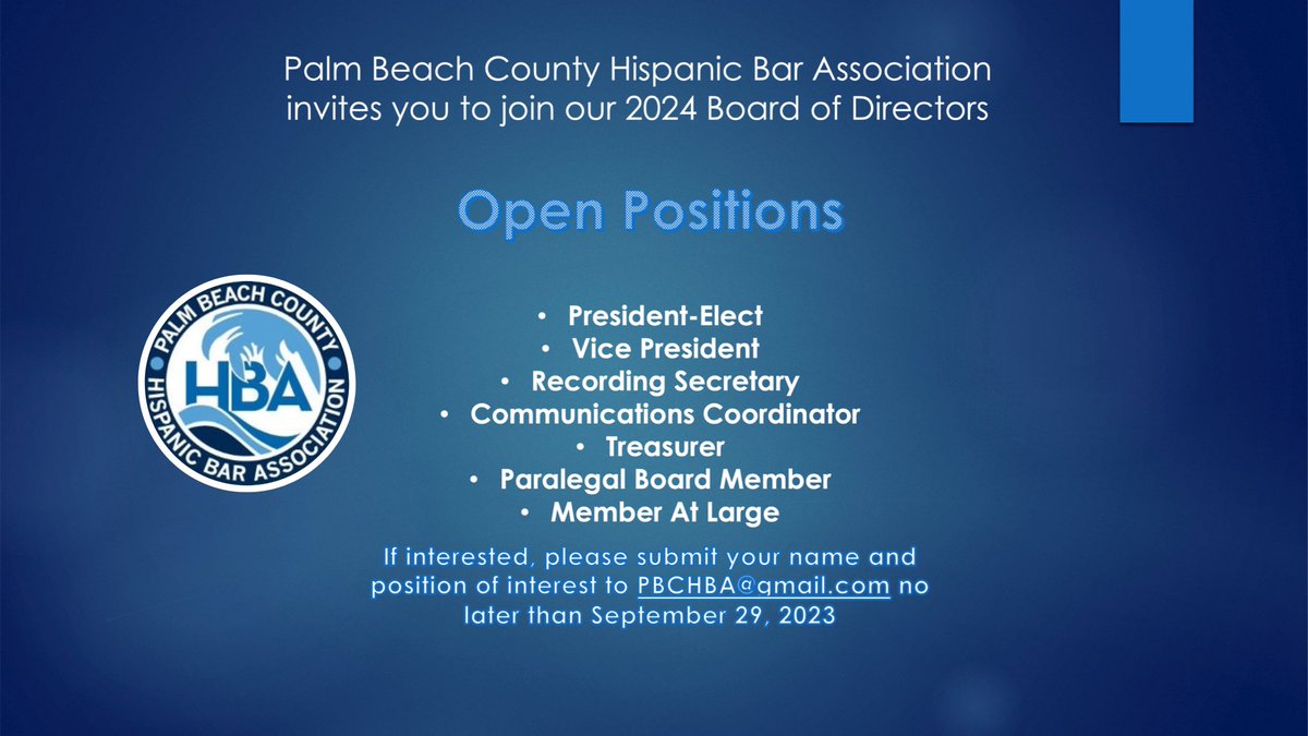 Interested in serving on our board? Email us! #Leadership