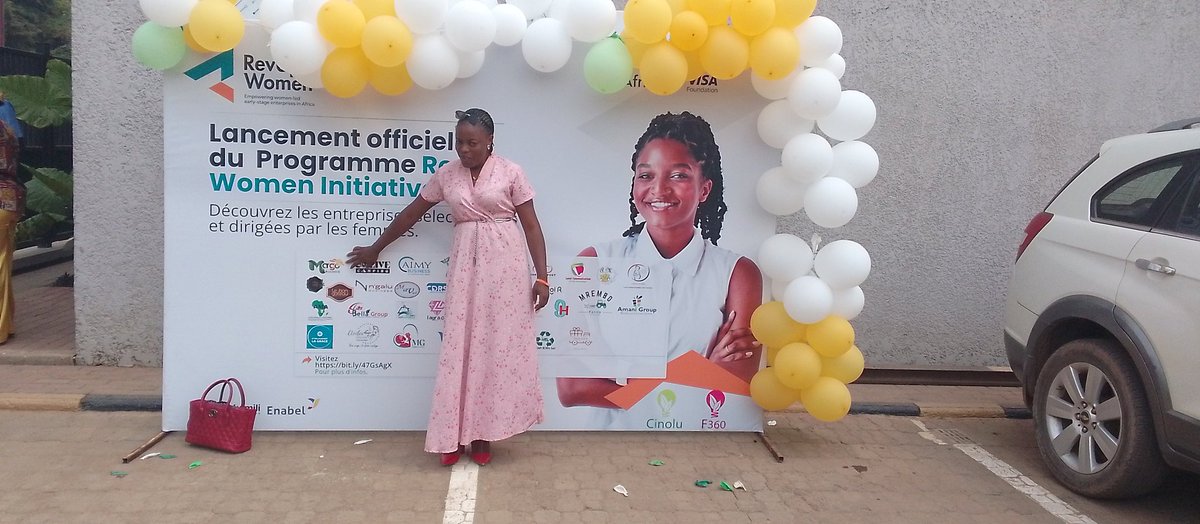 Heureuse de représenter mon établissement #margobusiness et mon pays la RDC au lancement du programme #revUPwomen initiative.On fait partir de 1ère cohorte de 500entrepreneures retenues dans 5pays(RDC, Afrique du Sud, Cameroun,Kenya et Nigeria)