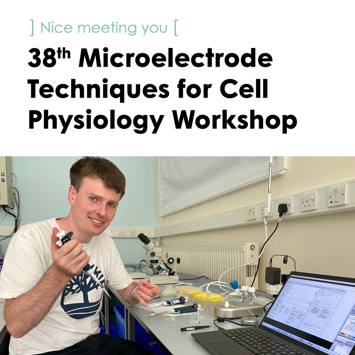 𝗡𝗶𝗰𝗲 𝗺𝗲𝗲𝘁𝗶𝗻𝗴 𝘆𝗼𝘂 – Amazing time at 38th Microelectrode Techniques for Cell Physiology Workshop!

We had so much fun at the Workshop, where students learned how to patch a cell and got their first #patchclamp recordings after just 10 minutes of training with