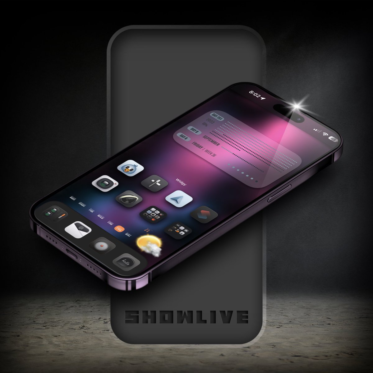 tombowie's tweet image. #iOS166 #iPhone14PM #NoJailBreak 

Icons -#Celoas @coburn69_74
Widget - @ElijahCreative (edited)
HS theme - ShowBoardAlpha
Wall - #DarkAlley
#ShowLive #screenshotSL #SmartWallpaperArt @SeanKly