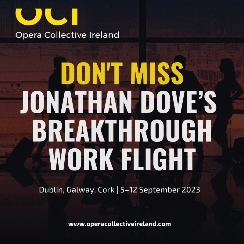 OperaCoIreland's tweet photo. We're thrilled to invite you to check out an exclusive interview with the renowned composer Jonathan Dove on @RTERadio1's Arena
📻 https://t.co/ZhiFk3Bi82
Don’t miss your chance to catch FLIGHT
on the 9th/12th September @THTG & @EverymanCork
✈️https://t.co/PWNAJEHlWj
#RTESTA https://t.co/uagcBzVuxs