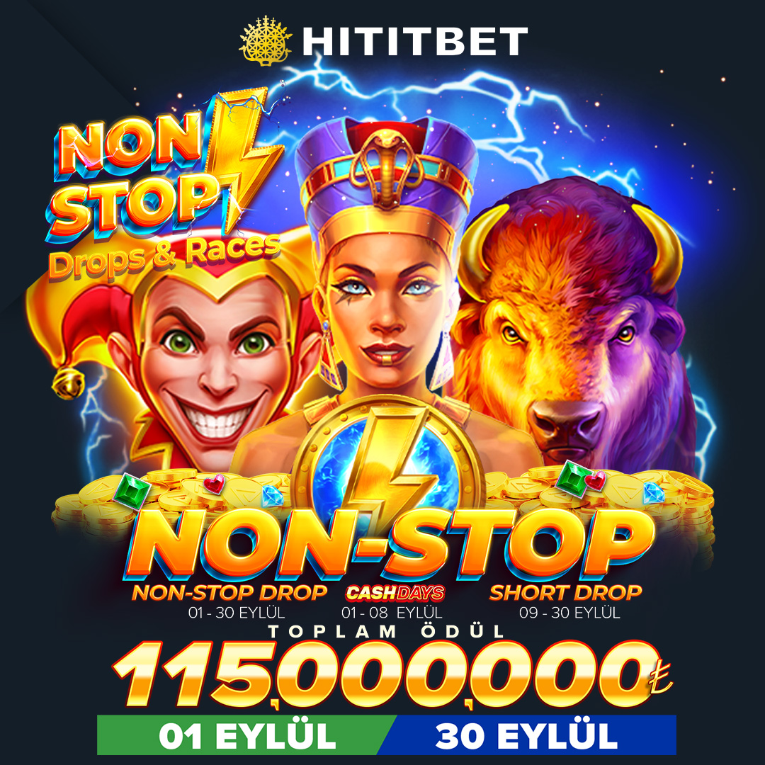 hititbetsosyall's tweet photo. PLAYSON'DAN NON-STOP DROPS&amp;RACES TURNUVASI!🔥🔥📣📣

Toplam Ödül; 115.000.000TL💸💸
Nakit Ödülleri Kazanmak için Yapman Gereken HİTİTBET Sitemize Üye Olmak!🎉🎉🎉🎉

Ve Çok Daha Fazlası için;🔽🔽
https://t.co/1HImcADMWm https://t.co/Oum3TNdvy7