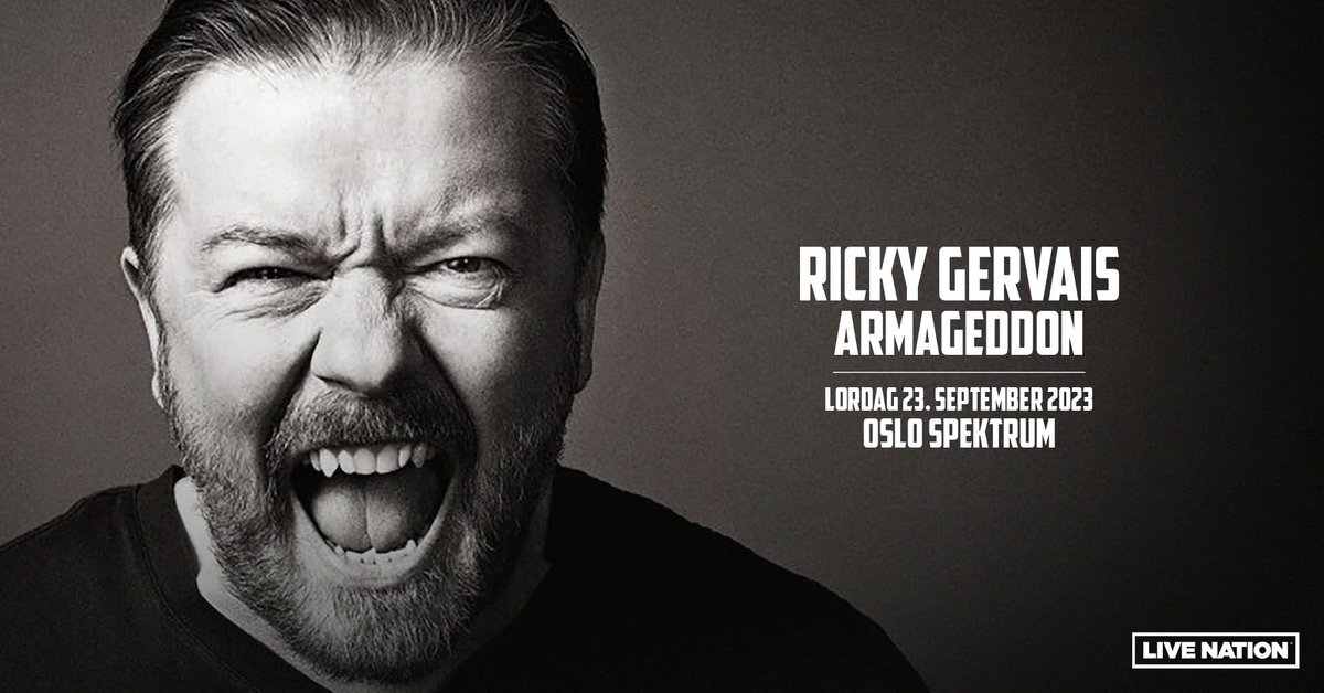 Noen ekstra billetter til <a href="/rickygervais/">Ricky Gervais</a> i salg nå: ticketmaster.no/event/713863