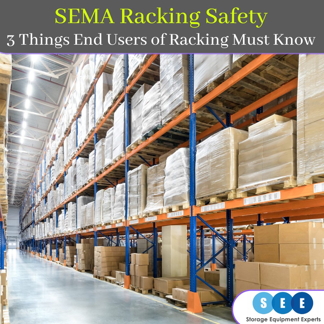 _see_racking's tweet photo. End users of racking must know about SEMA racking safety guidelines to ensure the safety of their workers and products.

Here are three important things they should be aware of regular inspections.

https://t.co/G9GO95Dtbx

#SEMA #SEMAracking #RackingSafety #SemaRackingSafety https://t.co/AERQkAZw8h