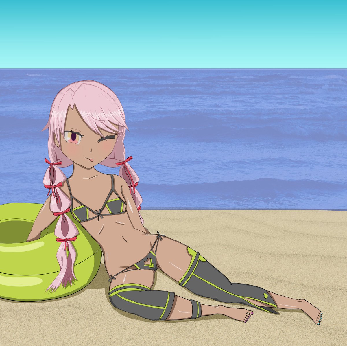 msgkmoon's tweet photo. Summer Chloe
水着クロエ

Cut corners for the background but otherwise pretty happy with my progress. https://t.co/HiPsnXaY64