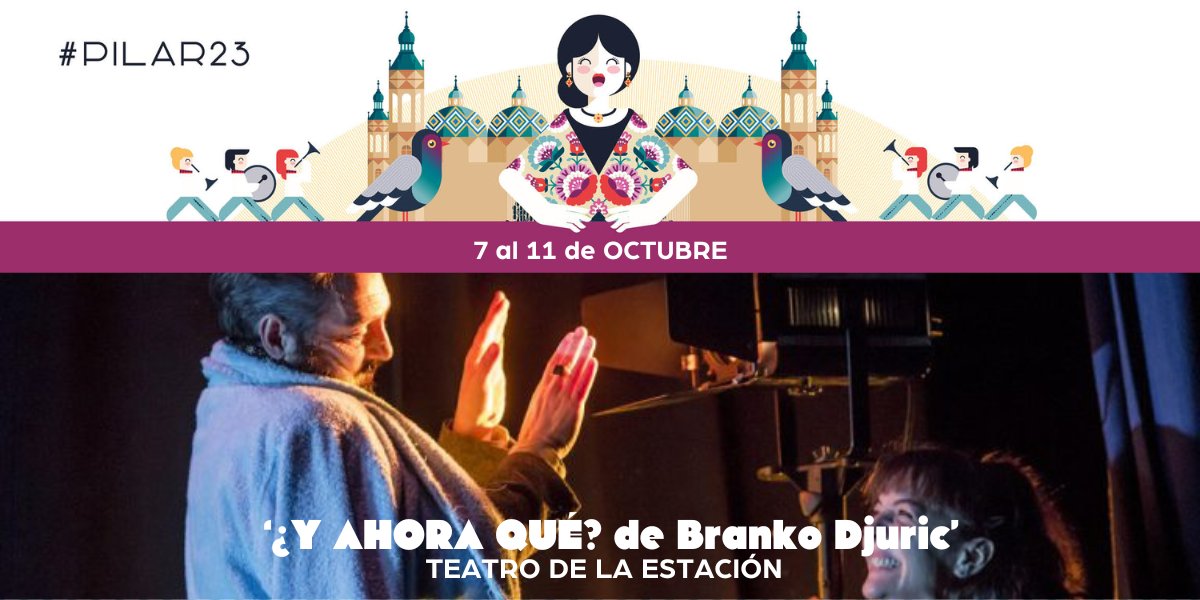 En el Teatro de la Estación la emoción del teatro se combina con la intriga en '¿Y AHORA QUÉ? de Branko Djuric': Sumérgete en un mundo donde la oscuridad, los misterios y las sorpresas te mantendrán en vilo.

⌚️ 7 al 11 de octubre
📍@TeatroEstacion
#Pilar23 #ZGZCultura