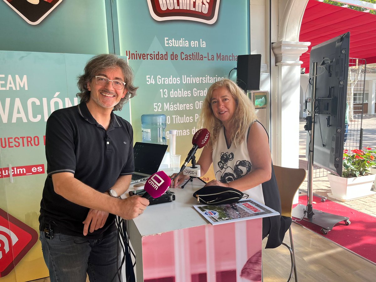 InvestigaCMM (@investigacmm) on Twitter photo Empezamos 7ª temporada desde la #FeriadeAlbacete charlando con el rector <a href="/uclm_es/">Universidad de Castilla-La Mancha</a>, <a href="/GardeJulian/">Julian Garde</a> sobre el comienzo de un curso ilusionante con nuevos grados <a href="/UCLMdivulga/">UCLMdivulga</a> Y con la vicerrectora <a href="/GallardoLeonor/">leonorgallardo</a> Este sábado a las 7:30h en <a href="/RadioCLM_es/">Radio Castilla-La Mancha</a> 📻 y a todas horas en <a href="/CMM_Play/">CMMPlay</a>▶️ Empezamos 7ª temporada desde la #FeriadeAlbacete charlando con el rector <a href="/uclm_es/">Universidad de Castilla-La Mancha</a>, <a href="/GardeJulian/">Julian Garde</a> sobre el comienzo de un curso ilusionante con nuevos grados <a href="/UCLMdivulga/">UCLMdivulga</a> Y con la vicerrectora <a href="/GallardoLeonor/">leonorgallardo</a> Este sábado a las 7:30h en <a href="/RadioCLM_es/">Radio Castilla-La Mancha</a> 📻 y a todas horas en <a href="/CMM_Play/">CMMPlay</a>▶️