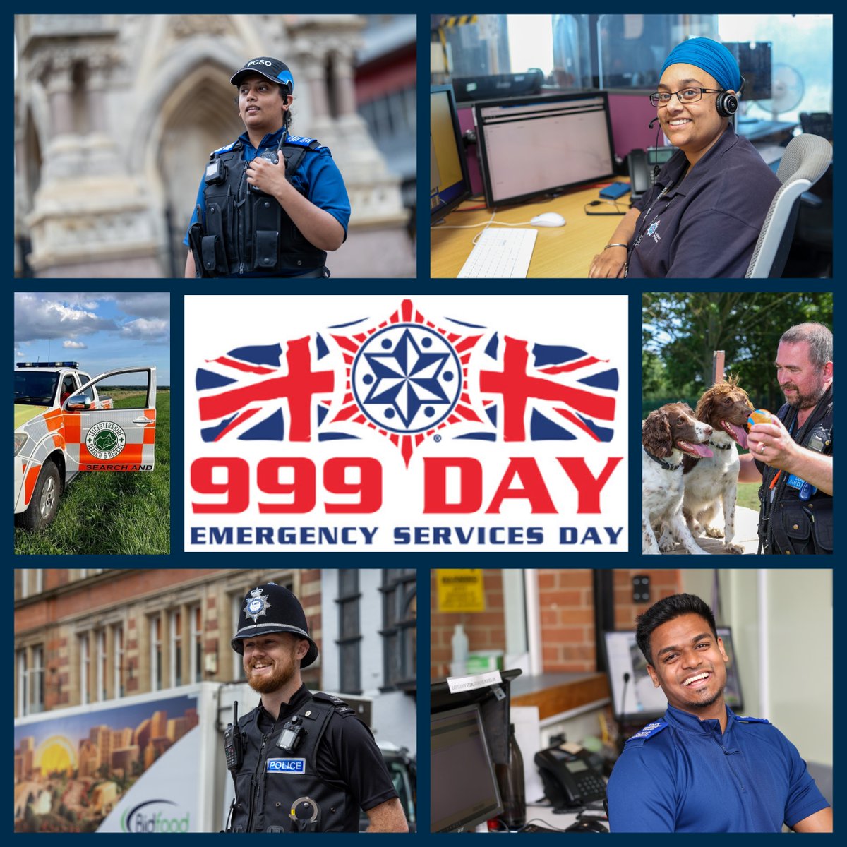 999 Day celebrates the professional men and women who are there on the worst day of your life. On behalf of @leicspolice , I salute all officers and staff on #999Day who have chosen to step into the unknown at any moment to help people in emergency need.