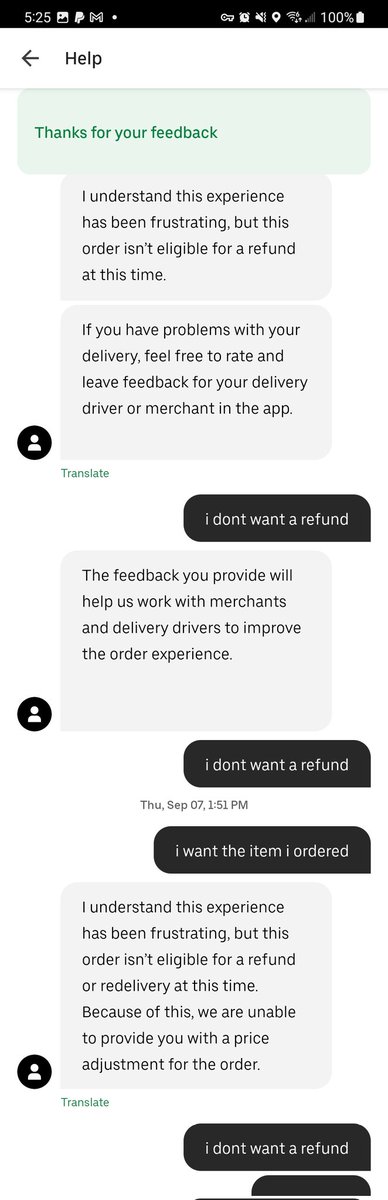 EliGeeRiveraaa's tweet photo. @UberEats Dont order from  @UberEats  instead order from doordash or grubhub because apparently if you get the wrong order they wont do anything about it &amp; deny you a refund or redelivery! https://t.co/pGGz1rqDbD