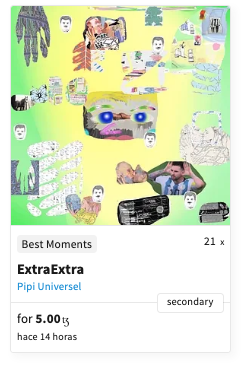 PteDeInternet's tweet image. ExtraExtra collected in #SecondaryMarket

objkt.com/asset/KT1WMAri…

#TezosNft #GifArt