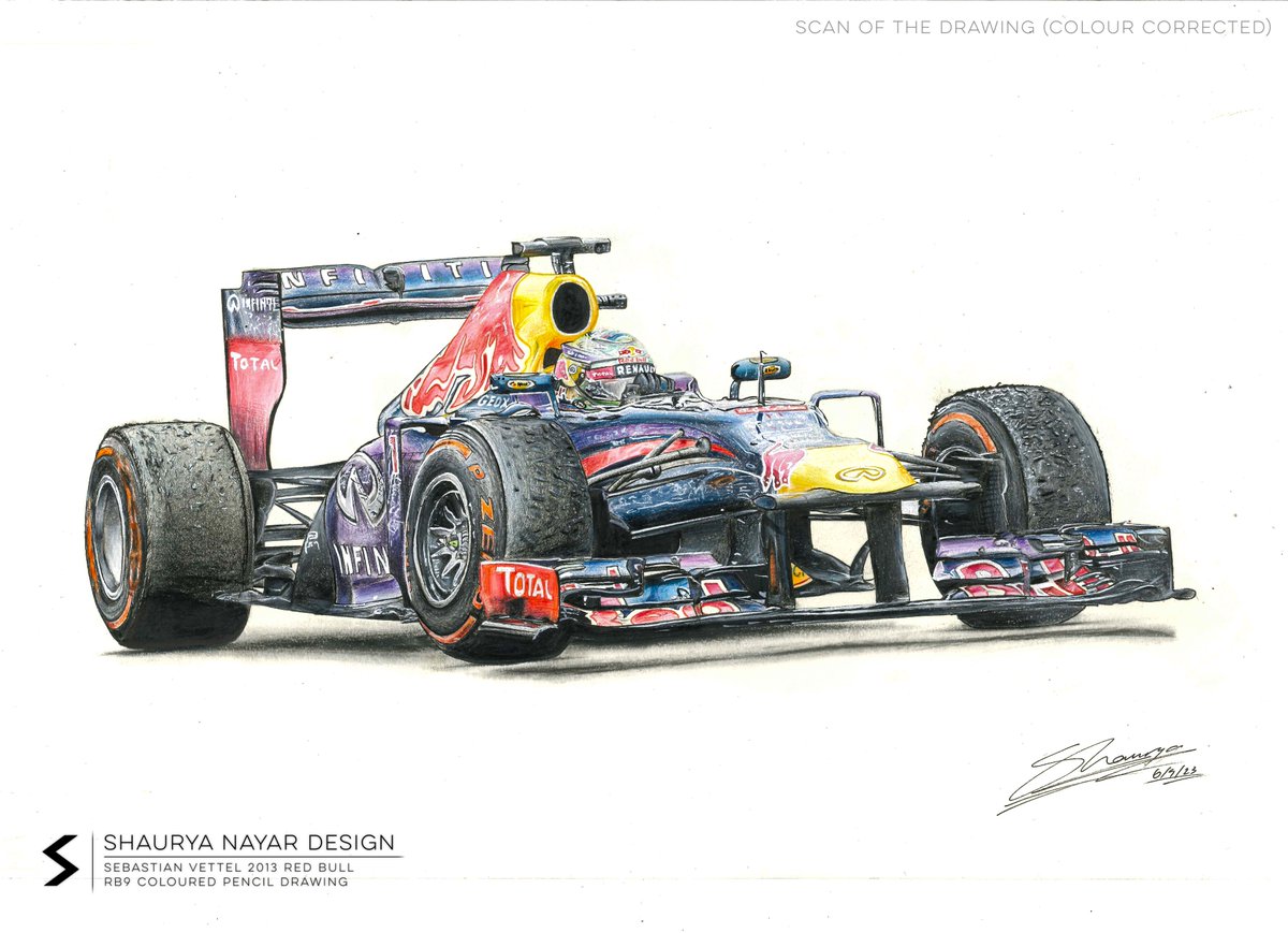 shauryanayarart's tweet photo. Sebastian Vettel 2013 Red Bull RB9 Coloured Pencil and Marker Drawing. I hope you all like it!
@redbullracing @vettelhistory @sebvettelnews @F1 #SebastianVettel #Vettel #RedBull #RedBullRacing #Vettel5 #Seb5 #SV5 #F1 #Formula1 #art #carart #design #drawing #f1art https://t.co/brQwWkGSZ1