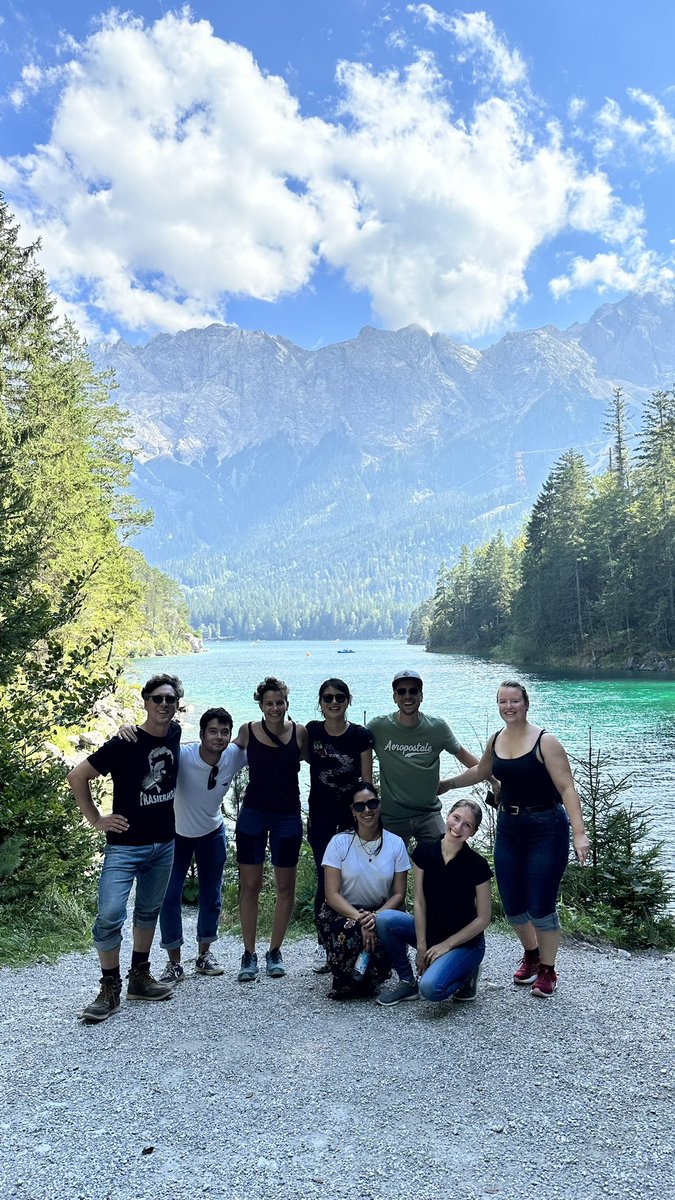 Schneefernerhaus workshop 2023 done!! Thanks everyone for the wonderful talks and discussions! and we’re doing a round of Eibsee before going back to Munich, what workshop doesn’t end with a nice walk around a lake? ;) 😎☀️<a href="/andywdahl/">Andy Dahl</a> <a href="/nmancuso_/">Nicholas Mancuso</a> <a href="/fpcasale/">Paolo Casale</a> <a href="/TarjS/">TJ Singh</a>